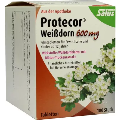 PROTECOR Weißdorn 600 mg Filmtabletten, 100 St