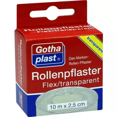 ROLLENPFLASTER Flex 2,5 cmx10 m trp.Euroaufhänger, 1 St ROLLENPFLASTER Flex 2,5 cmx10 m trp.Euroaufhänger, 1 St