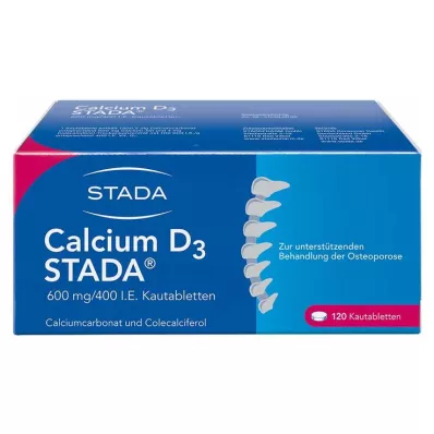CALCIUM D3 STADA 600 mg/400 I.E. Kautabletten, 120 St