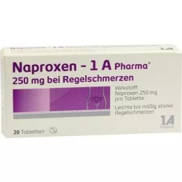 NAPROXEN-1A Pharma 250 mg b.Regelschmerzen Tabl., 20 St