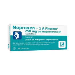 NAPROXEN-1A Pharma 250 mg b.Regelschmerzen Tabl., 20 St