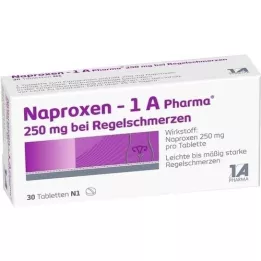 NAPROXEN-1A Pharma 250 mg b.Regelschmerzen Tabl., 30 St