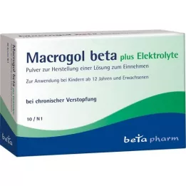 MACROGOL beta plus Elektrolyte Plv.z.H.e.L.z.Einn., 10 St