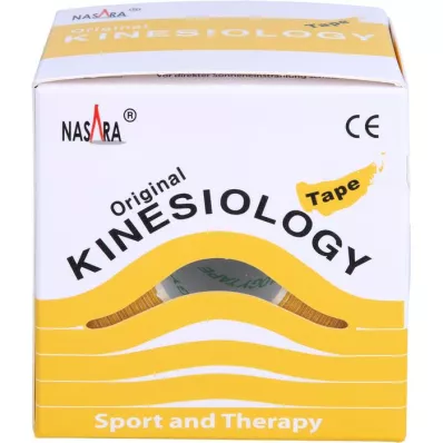 NASARA Kinesiologie Tape 5 cmx5 m gelb, 1 St