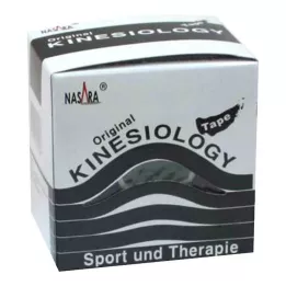 NASARA Kinesiologie Tape 5 cmx5 m schwarz, 1 St