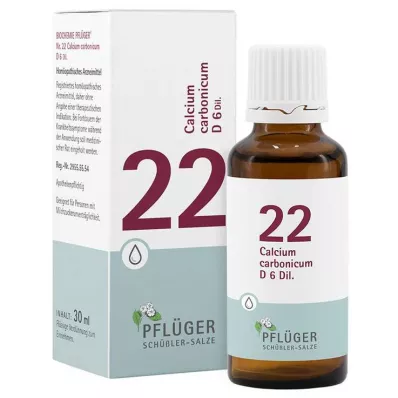 BIOCHEMIE Pflüger 22 Calcium carbonicum D 6 Tropf., 30 ml