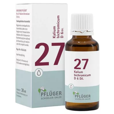 Biochemie Pflüger 27 Kalium bichromicum D 6 Tropfen, 30 ml