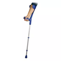 UNTERARMSTÜTZE f.Erwachsene blau m.Softgriff, 2 St