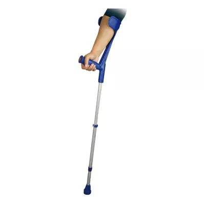 Unterarmstütze für Erwachsene blau mit Softgriff (2 stk) Unterarmstütze für Erwachsene blau mit Softgriff (2 stk)