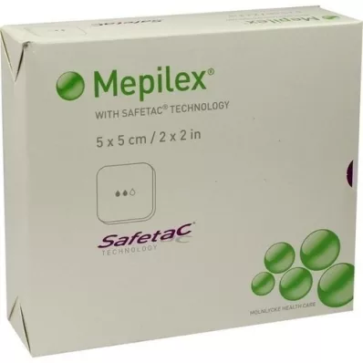 MEPILEX 5x5 cm Schaumverband, 5 St
