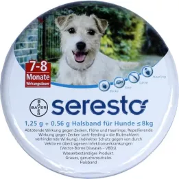 SERESTO 1,25g + 0,56g Halsband für Hunde bis 8kg, 1 St