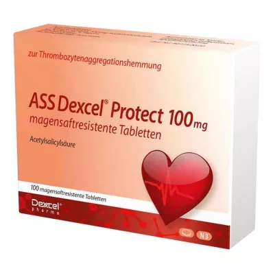 ASS Dexcel Protect 100 mg magensaftresistent Tabletten, 100 St