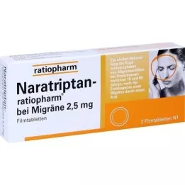 NARATRIPTAN-ratiopharm bei Migräne Filmtabletten, 2 St