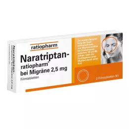 NARATRIPTAN-ratiopharm bei Migräne Filmtabletten, 2 St