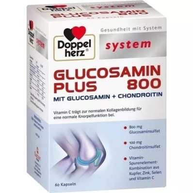 DOPPELHERZ Glucosamin Plus 800 system Kapseln, 60 St