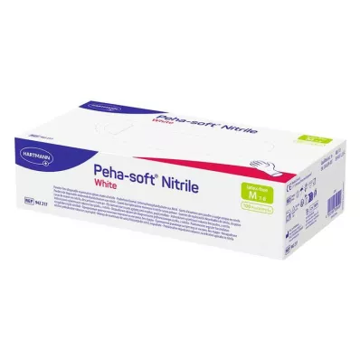 Peha Soft nitrile white Untersuchungshandschuhe puderfrei unsteril M, 100 St