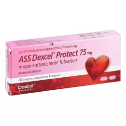 ASS Dexcel Protect 75 mg magensaftres.Tabletten, 20 St