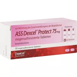 ASS Dexcel Protect 75 mg magensaftres.Tabletten, 50 St