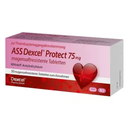 ASS Dexcel Protect 75 mg magensaftres.Tabletten, 50 St
