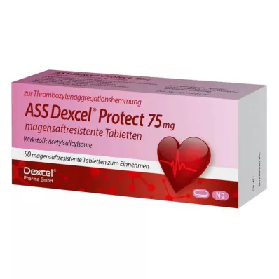 ASS Dexcel Protect 75 mg magensaftres.Tabletten, 50 St