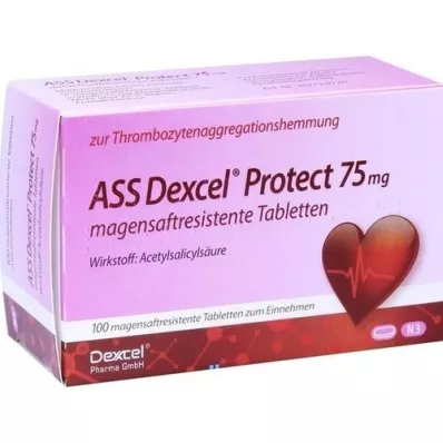 ASS Dexcel Protect 75 mg magensaftres.Tabletten, 100 St