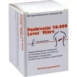 PANKREATIN 20.000 Laves Mikro magensaftr.Hartkaps., 50 St