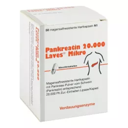 Pankreatin 20000 Laves Mikro magensaftresistent Kapseln, 50 St