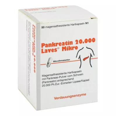 PANKREATIN 20.000 Laves Mikro magensaftr.Hartkaps., 50 St
