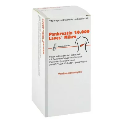 PANKREATIN 20.000 Laves Mikro magensaftr.Hartkaps., 100 St