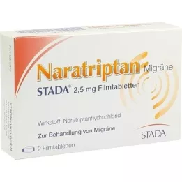 NARATRIPTAN Migräne STADA 2,5 mg Filmtabletten, 2 St