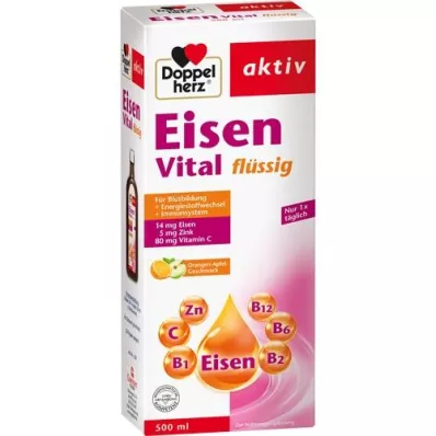 DOPPELHERZ Eisen Vital Tonikum, 500 ml