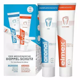 ARONAL/ELMEX Doppelschutz Zahnpasta, 2X75 ml