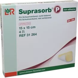 SUPRASORB P PU-Schaumv.nicht klebend 15x15 cm, 4 St