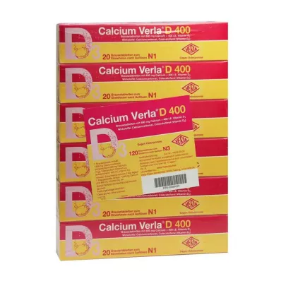 CALCIUM VERLA D 400 Brausetabletten, 120 St