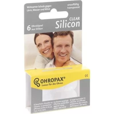 OHROPAX Silicon Clear, 6 St