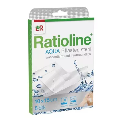 RATIOLINE aqua Duschpflaster Plus 10x15 cm steril, 5 St