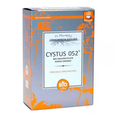 Cystus 052 Bio Halspastillen Honig Orange, 132 St