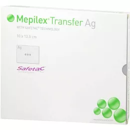 MEPILEX Transfer Ag Schaumverband 10x12,5 cm ster., 5 St