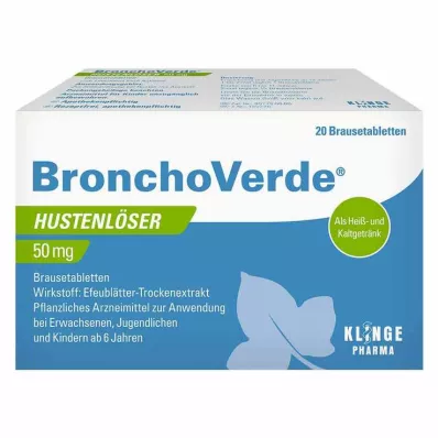 BronchoVerde® Hustenlöser 50 mg Brausetabletten, 20 St