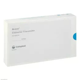 BRAVA elastischer Fixierstreifen gebogen, 20 St