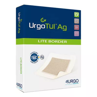 Urgotül Ag Lite Border 8x8 cm Verband, 10 St