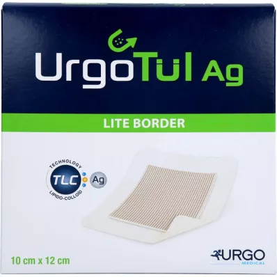 URGOTÜL Ag Lite Border 10x12 cm Verband, 10 St