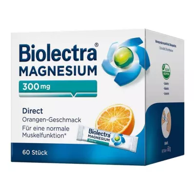 BIOLECTRA Magnesium 300 mg Direct Orange Sticks, 60 St