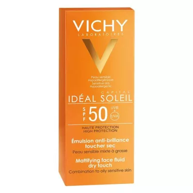 Vichy Idéal Soleil Mattierendes Sonnen-Fluid LSF 50+ für das Gesicht, 50 ml