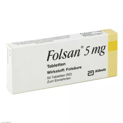Folsan 5 mg Tabletten, 50 St