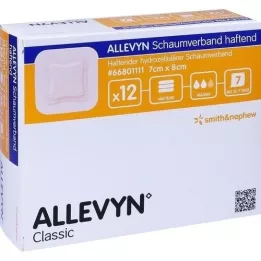 ALLEVYN Schaumverband 7x8 cm haftend, 12 St