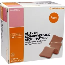 ALLEVYN Schaumverband 4,5x5,5 cm nicht haftend, 12 St