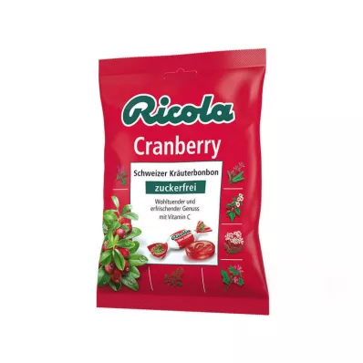 Ricola ohne Zucker Cranberry Bonbons, 75 g