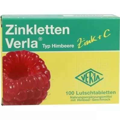 ZINKLETTEN Verla Himbeere Lutschtabletten, 100 St