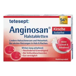Tetesept Anginosan Halstabletten zuckerfrei Kirsch, 20 St